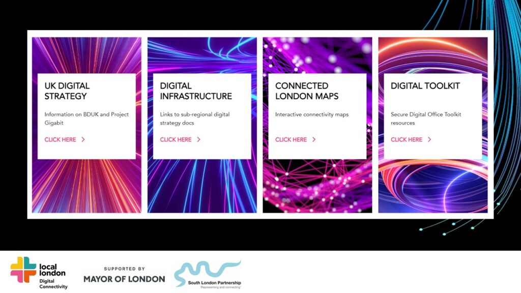 Home page of London Digital Toolkit website